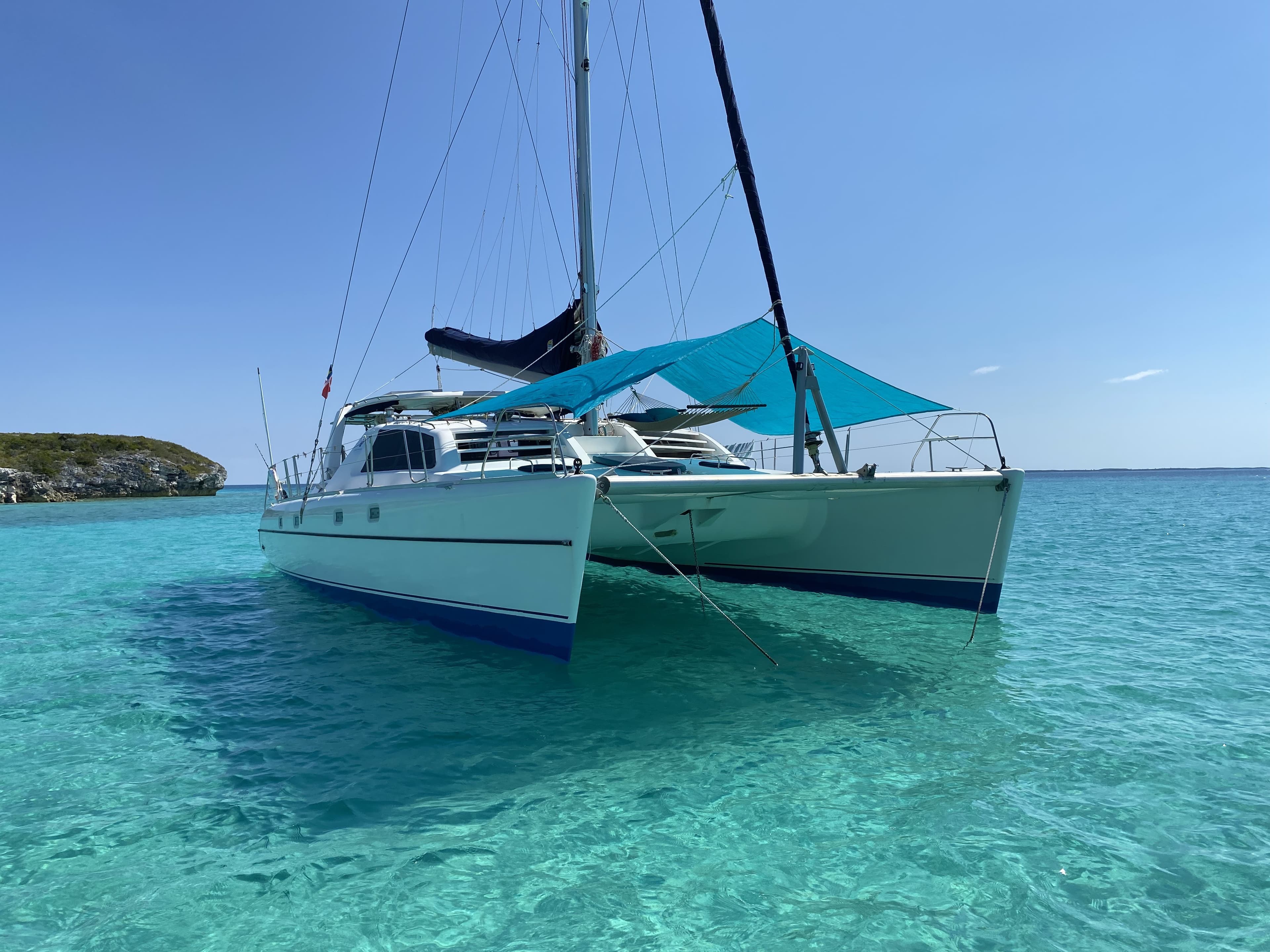 Exta Sea, a proven bluewater cruiser with four private staterooms — spacious, comfortable, built for entertaining.